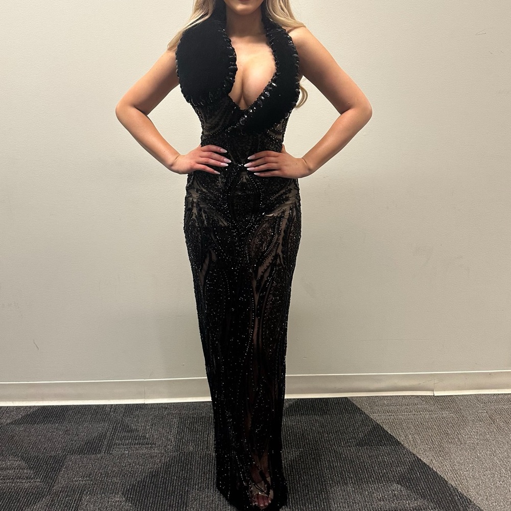 Elegant Black Evening Gown